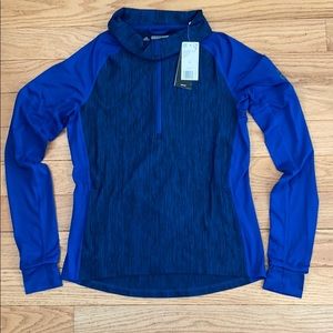 adidas women’s Baseline 1/4 Zip Long Sleeve S New